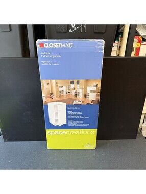 ClosetMaid SpaceCreations 10150 Stackable 1 Door Organizer White New Other